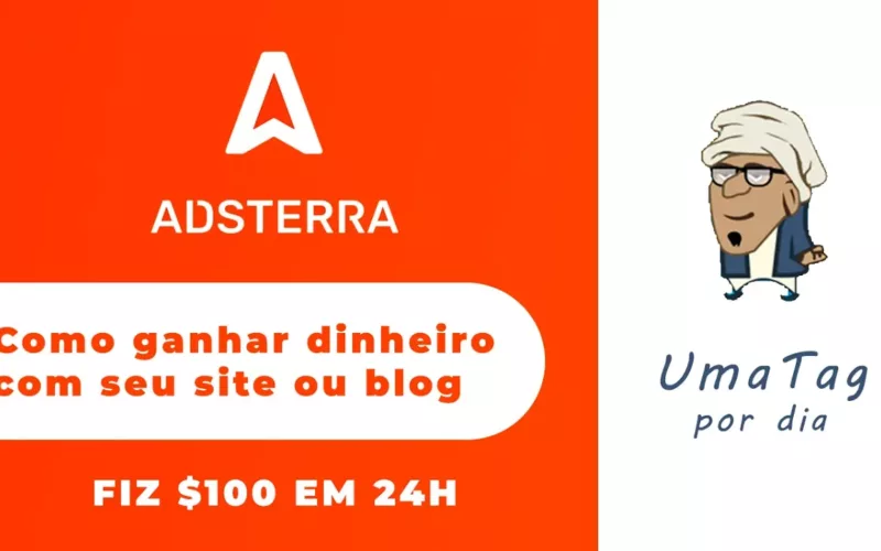 Ganhar dinheiro com site usando Adsterra: Fiz $100 (dólares) em menos de 24h