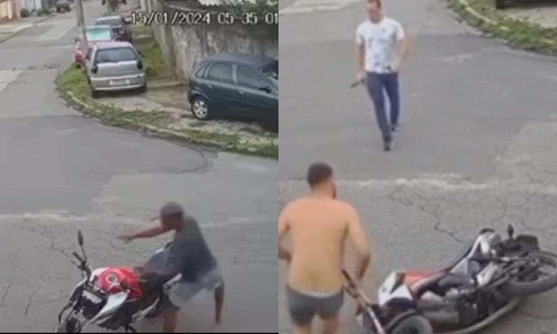 Trabalhador e vizinho capturam ladrões de moto em ação impressionante; vídeo registrado pelo P4U