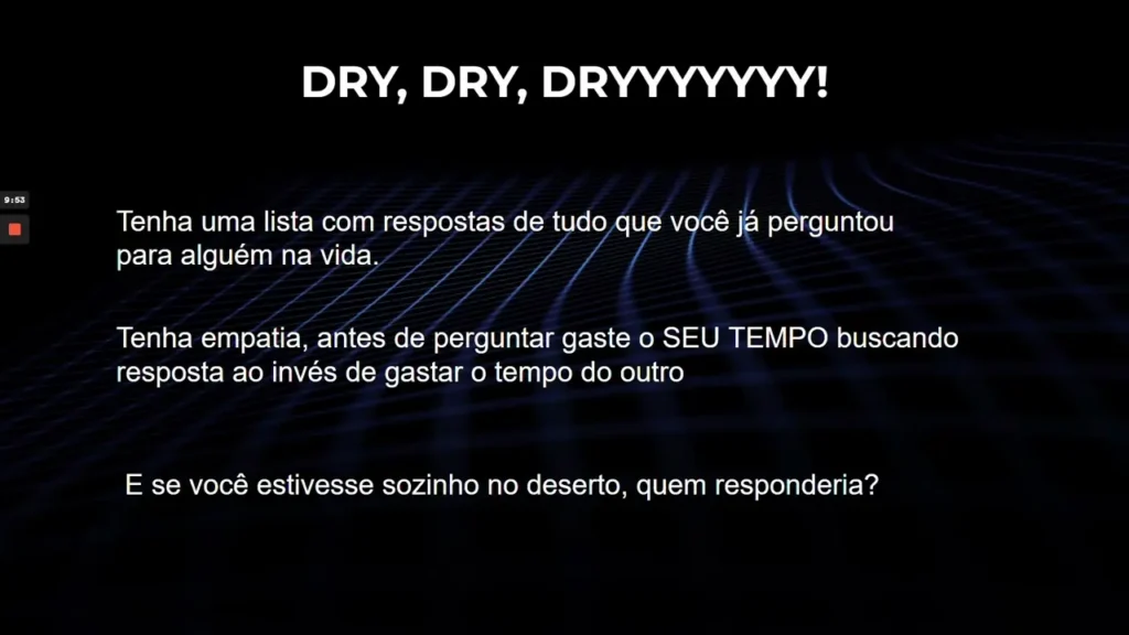 Aplicando DRY na sua rotina diária para mais eficiência e foco