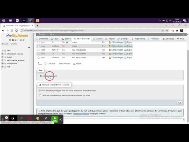 XAMPP - Como criar usuários para acessar o MySQL de forma fácil
