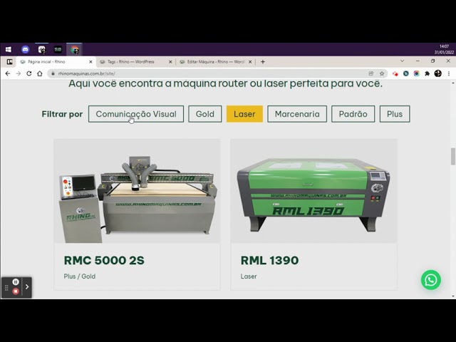 Rhino - Cadastro de Máquinas: Facilite seu controle agora!