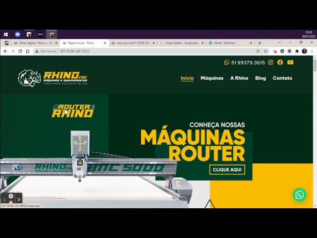 Rhino - Configuração da Homepage com Slider e Estatísticas Eficazes